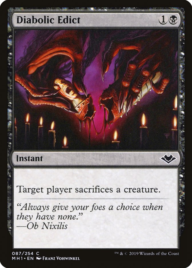 Diabolic Edict 87 (Modern Horizons)  | Good Games Modbury