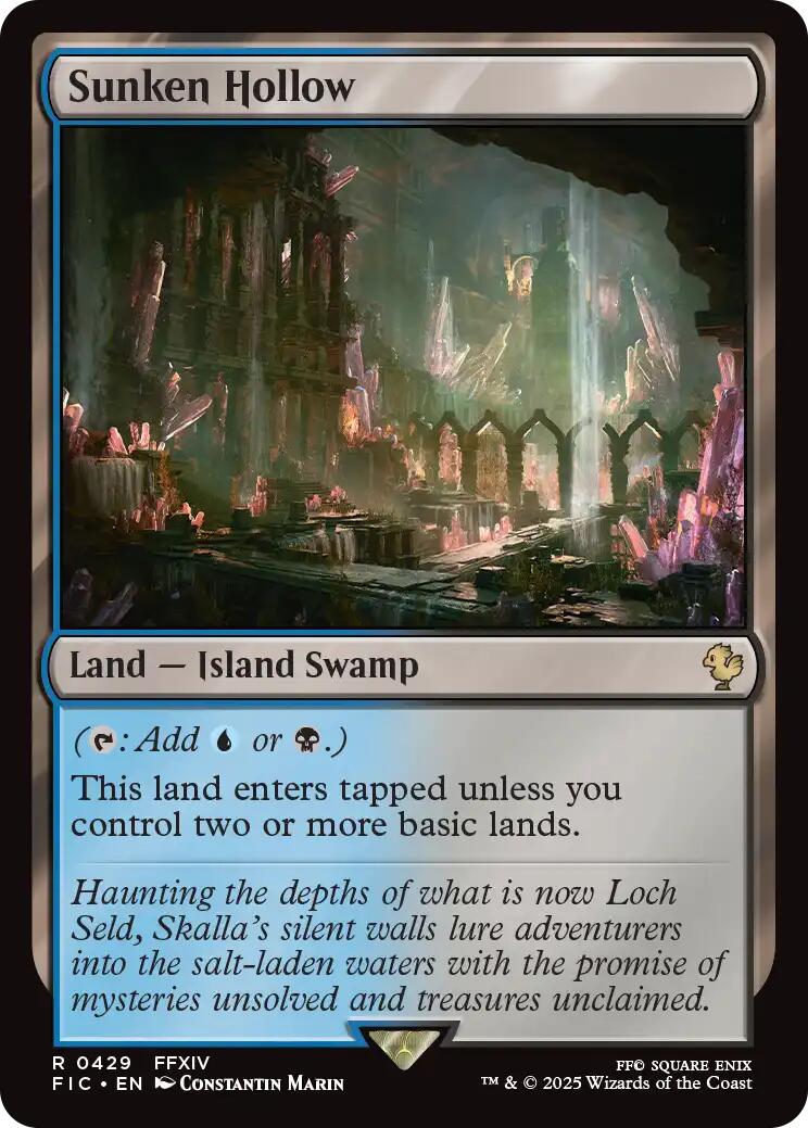 Sunken Hollow (Surge Foil) [FINAL FANTASY Commander] | Good Games Modbury