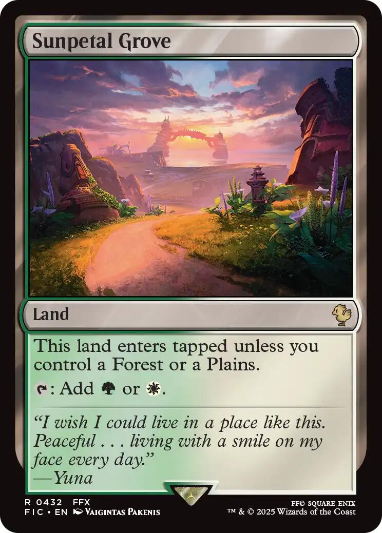 Sunpetal Grove (Surge Foil) [FINAL FANTASY Commander] | Good Games Modbury