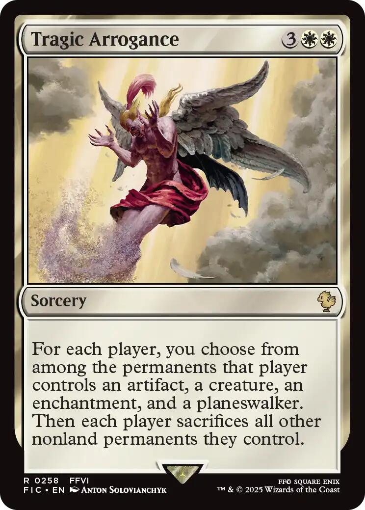 Tragic Arrogance (Surge Foil) [FINAL FANTASY Commander] | Good Games Modbury