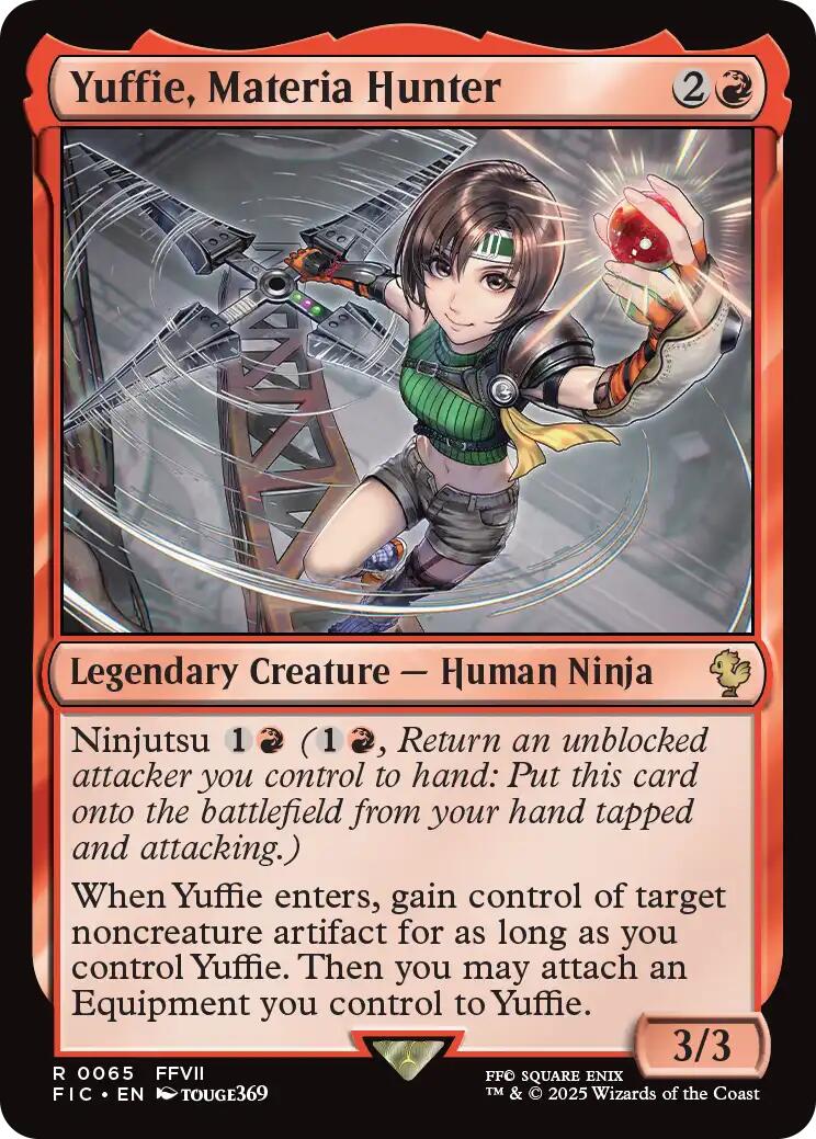Yuffie, Materia Hunter (Surge Foil) [FINAL FANTASY Commander] | Good Games Modbury