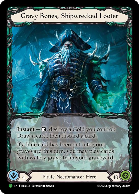 Gravy Bones, Shipwrecked Looter [HER138] (Promo)  Rainbow Foil | Good Games Modbury