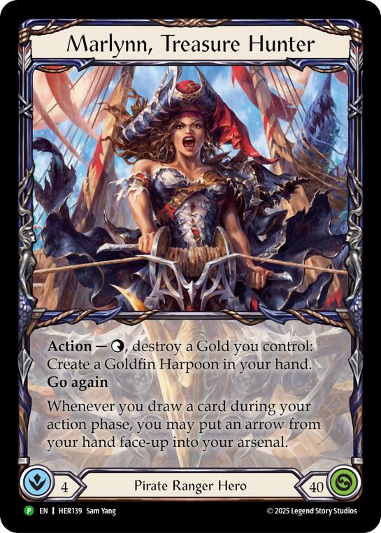 Marlynn, Treasure Hunter [HER139] (Promo)  Rainbow Foil | Good Games Modbury