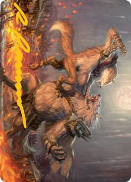 Duel for Dominance Art Card Gold Stamped Signature 51 (Art Series: Innistrad: Midnight Hunt)  | Good Games Modbury