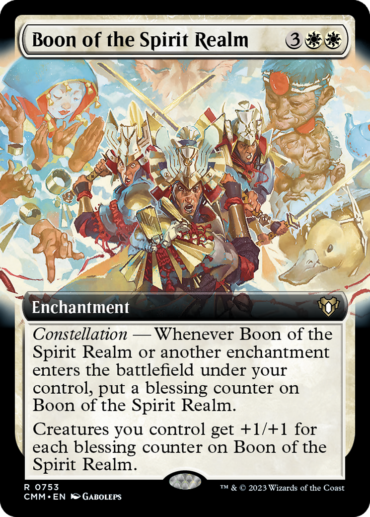 Boon of the Spirit Realm (Extended Art) [Commander Masters] | Good Games Modbury