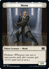 Saproling // Monk Double-Sided Token [Double Masters 2022 Tokens] | Good Games Modbury