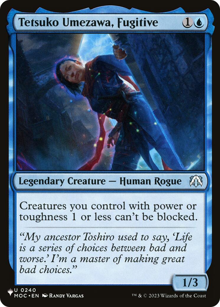 Tetsuko Umezawa, Fugitive (MOC) [The List] | Good Games Modbury