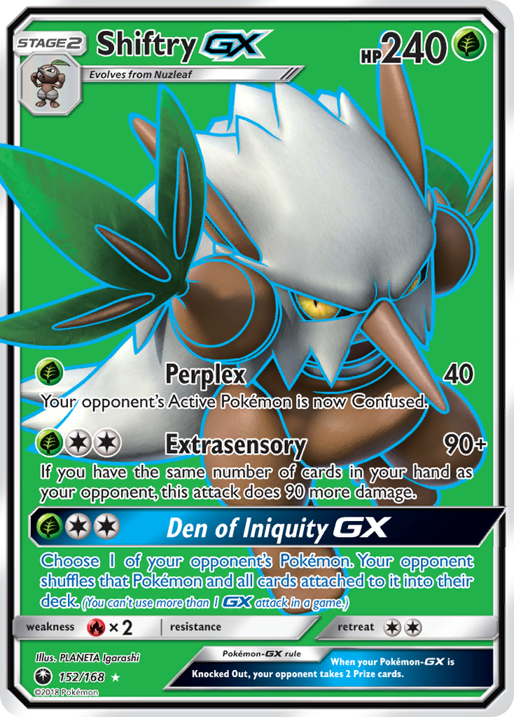 Shiftry GX (152/168) [Sun & Moon: Celestial Storm] | Good Games Modbury