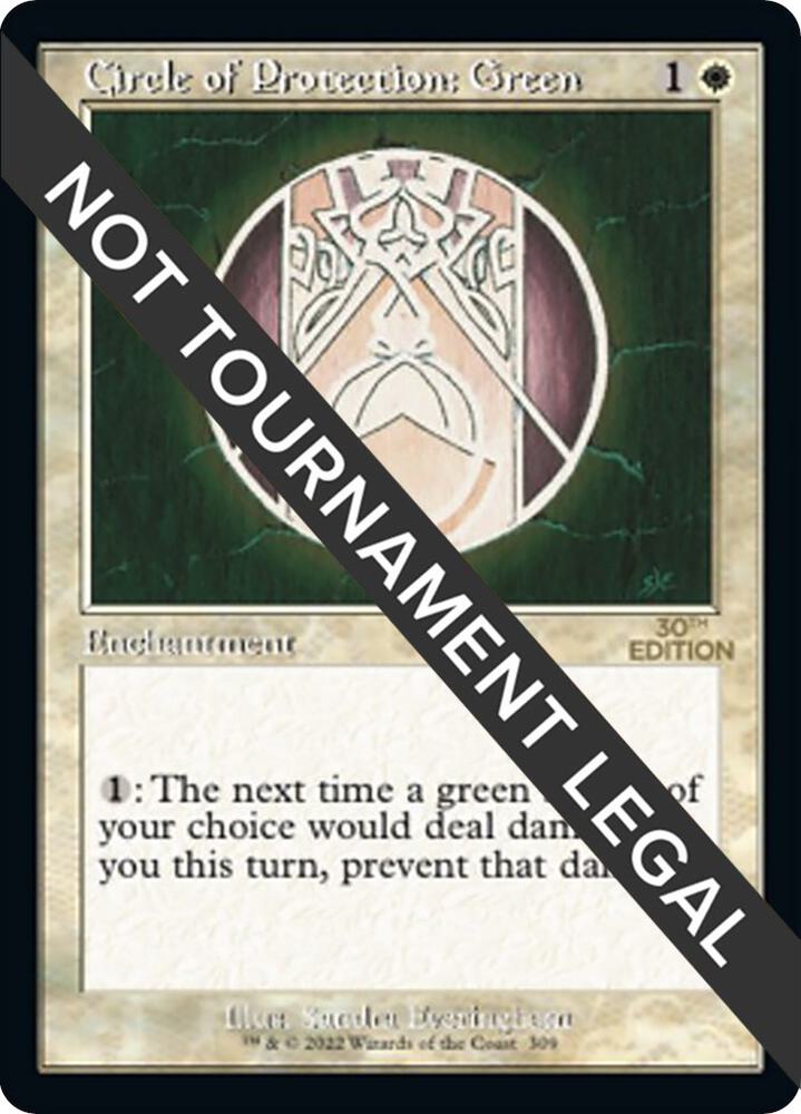 Circle of Protection Green Retro Frame 309/594 (30th Anniversary Edition)  | Good Games Modbury