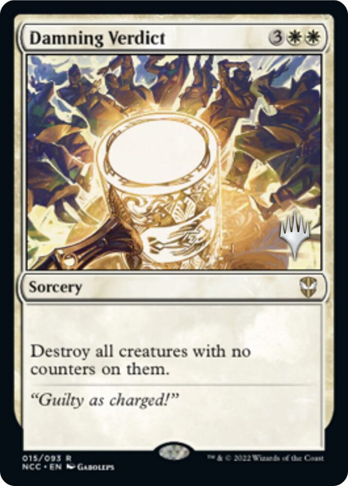 Damning Verdict 15p/76 (Promo Pack: Streets of New Capenna)  - Foil | Good Games Modbury