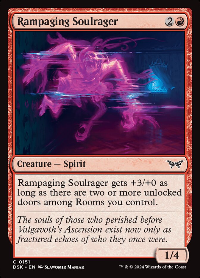 Rampaging Soulrager 151 (Duskmourn: House of Horror)  - Foil | Good Games Modbury