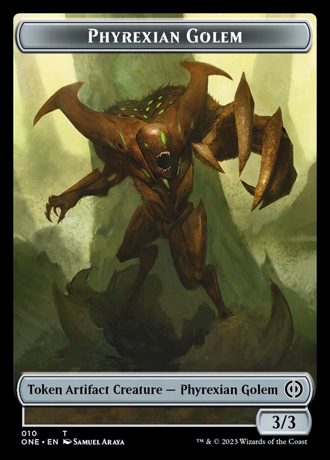 Phrexian Golem Token [Phyrexia: All Will Be One Tokens] | Good Games Modbury