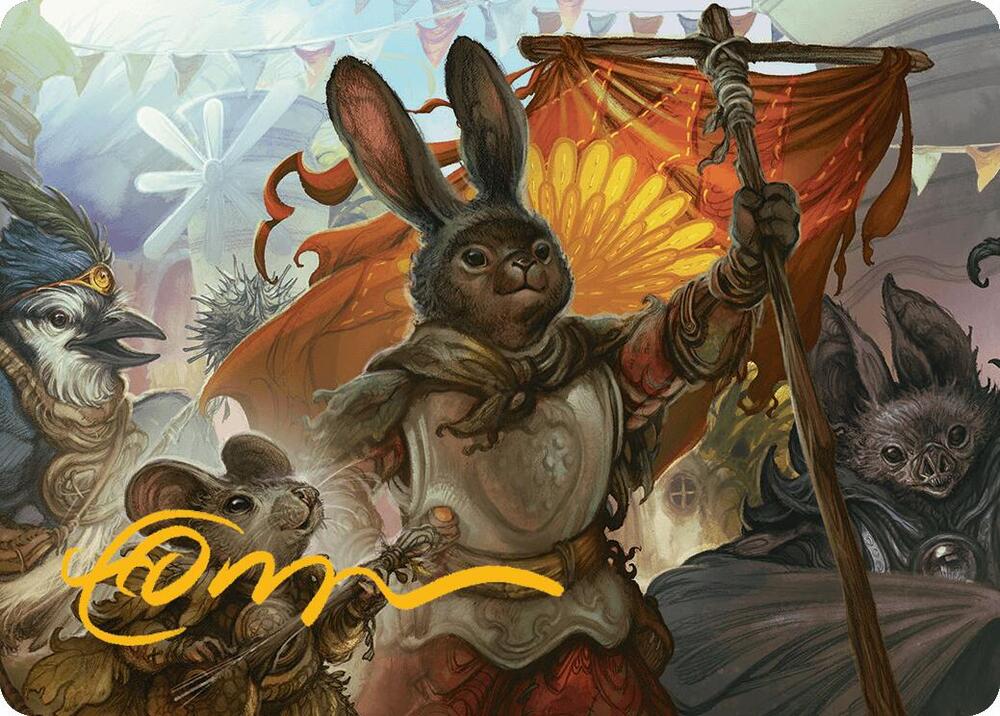 Valley Questcaller 2 Art Card Gold Stamped Signature 37 (Art Series: Bloomburrow)  | Good Games Modbury