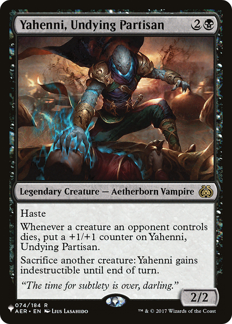 Yahenni, Undying Partisan [The List] | Good Games Modbury
