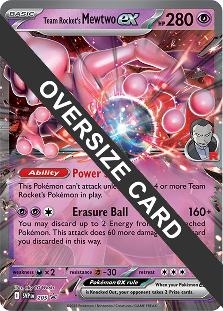 Team Rocket's Mewtwo ex (205) (Jumbo Card) [Scarlet & Violet: Black Star Promos] | Good Games Modbury