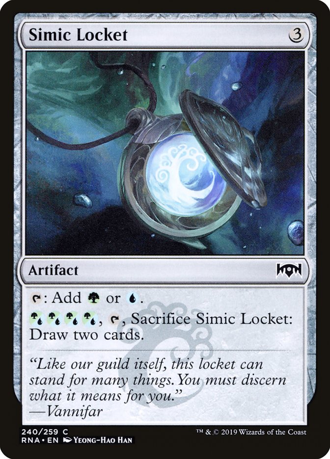 Simic Locket [Ravnica Allegiance] | Good Games Modbury