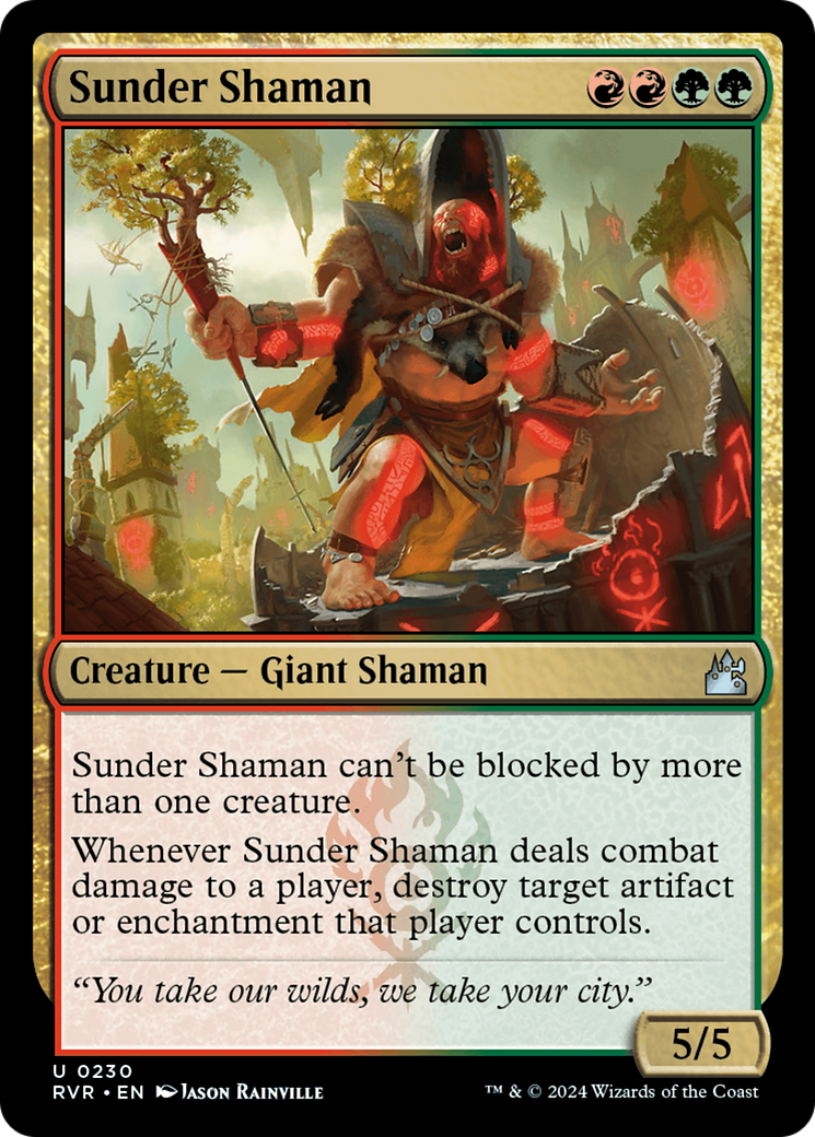 Sunder Shaman [Ravnica Remastered] | Good Games Modbury