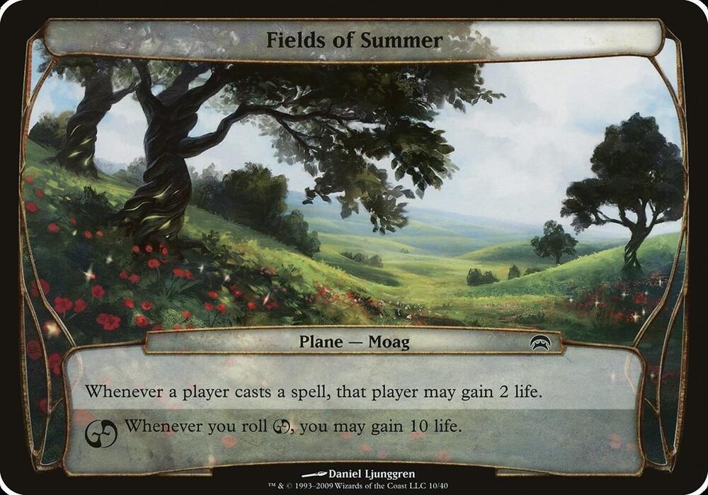 Fields of Summer Planechase 10/40 (Oversize Cards)  | Good Games Modbury