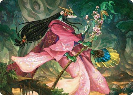 Sakiko, Mother of Summer Art Card [Commander Masters Art Series] | Good Games Modbury