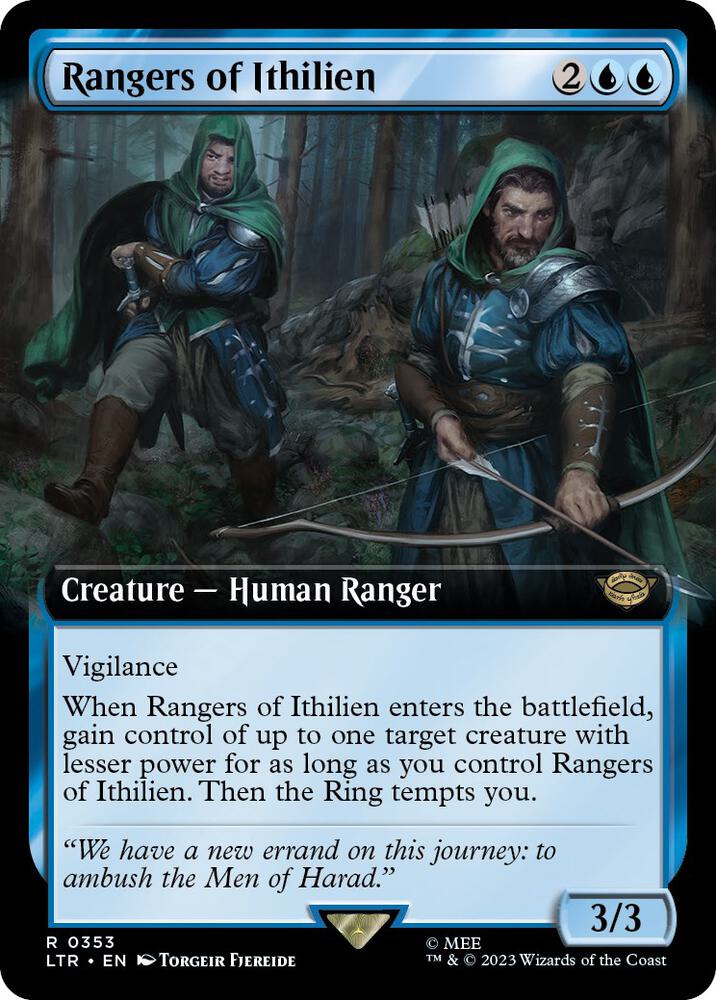 Rangers of Ithilien 353 (Universes Beyond: The Lord of the Rings: Tales of Middle-earth)  - Extended Art | Good Games Modbury
