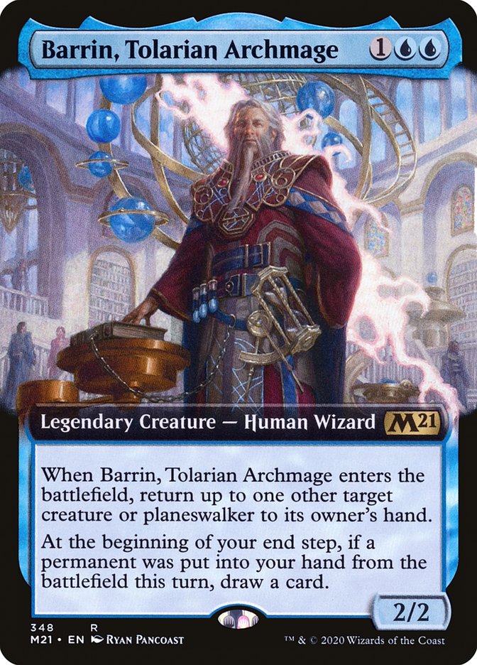 Barrin, Tolarian Archmage (Extended Art) [Core Set 2021] | Good Games Modbury