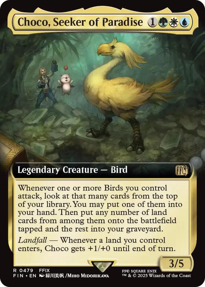 Choco, Seeker of Paradise 479/309 (FINAL FANTASY)  - Extended Art | Good Games Modbury