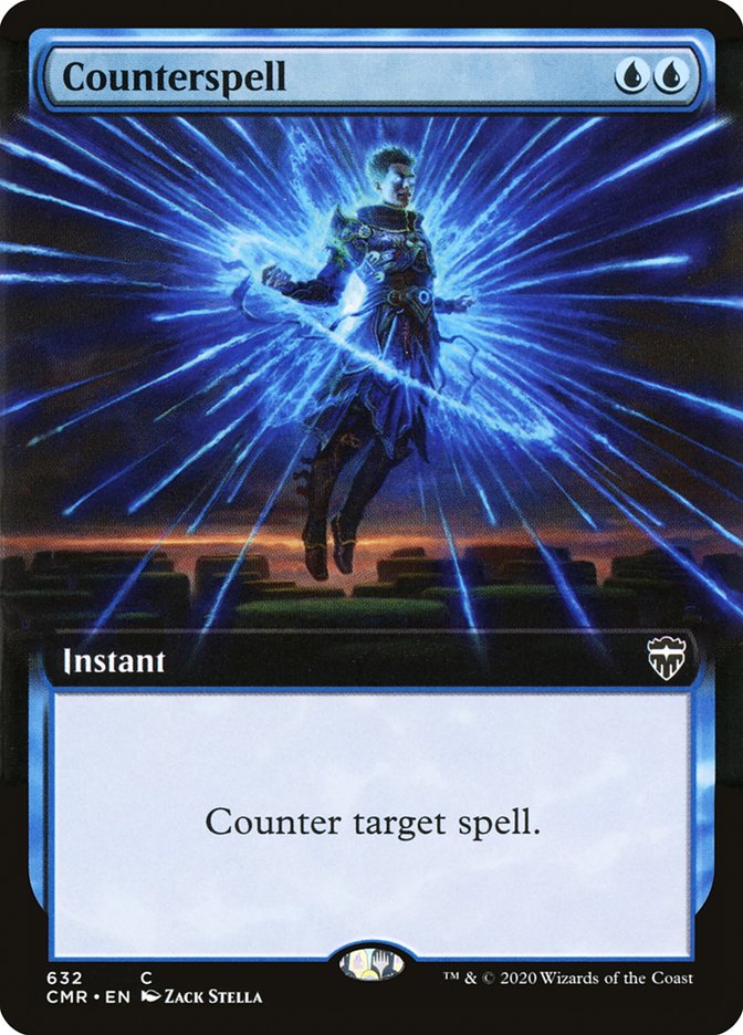 Counterspell (Extended Art) [Commander Legends] | Good Games Modbury