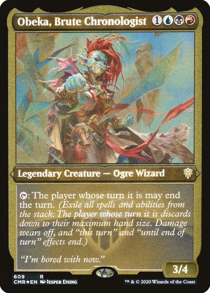 Obeka Brute Chronologist Foil Etched 609 (Commander Legends)  - Foil | Good Games Modbury