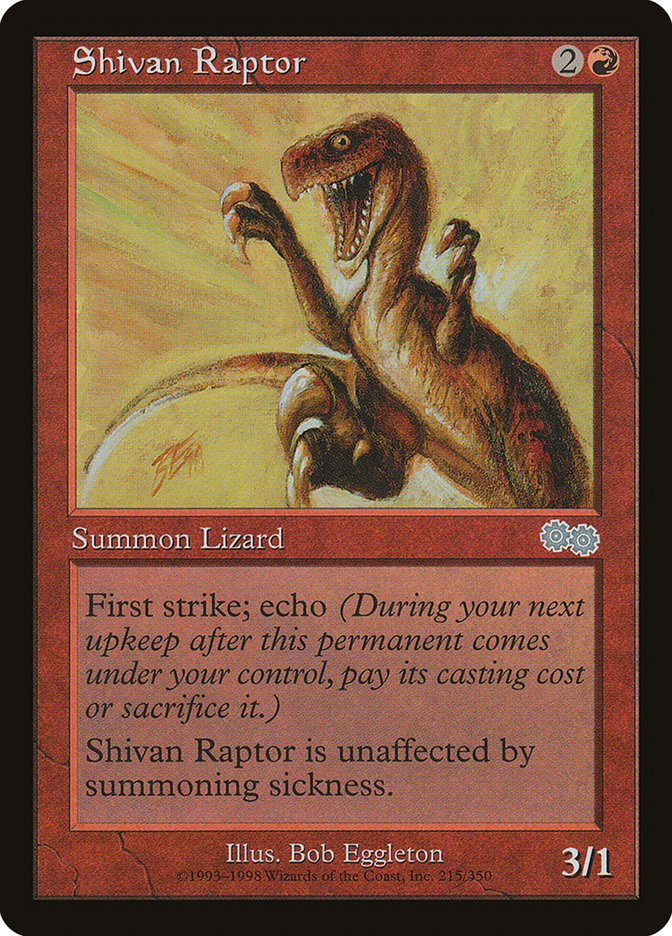 Shivan Raptor 215/350 (Urza's Saga)  | Good Games Modbury