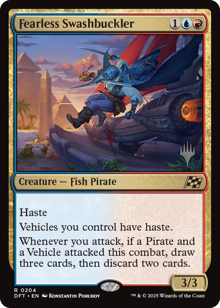 Fearless Swashbuckler 204 (Promo Pack: Aetherdrift)  - Foil | Good Games Modbury