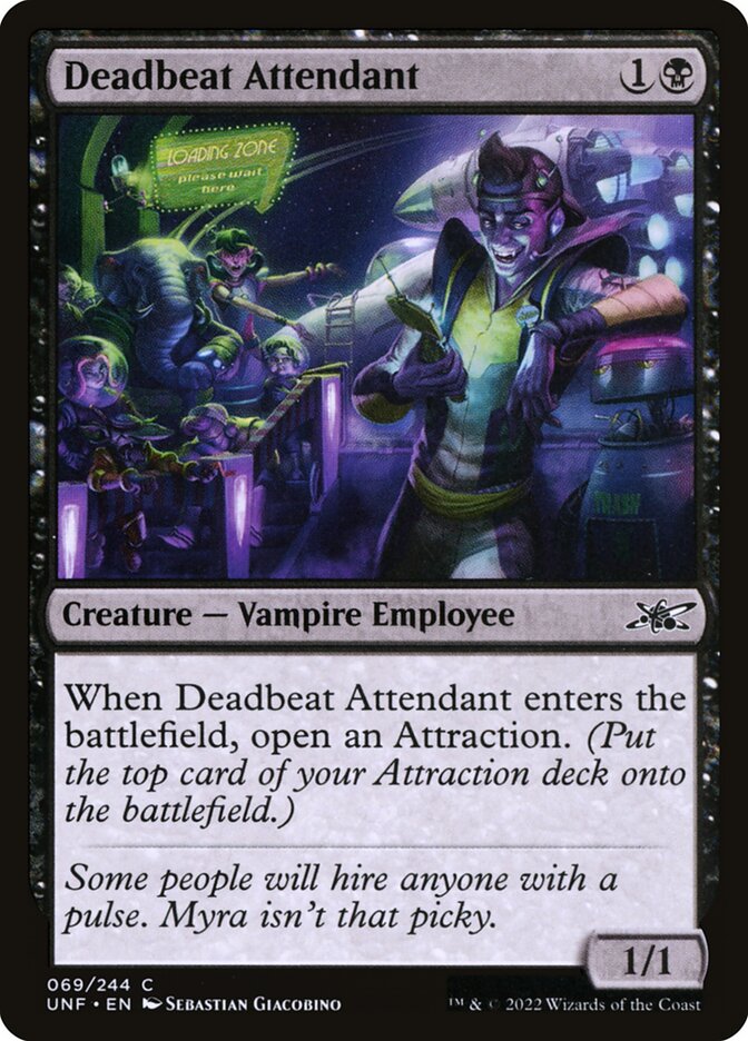 Deadbeat Attendant 69/244 (Unfinity)  | Good Games Modbury