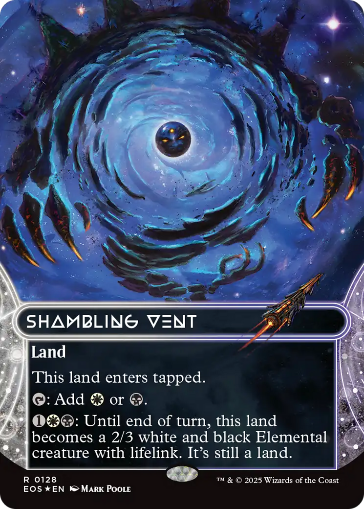 Shambling Vent (0128) (Borderless) (Galaxy Foil) [Edge of Eternities: Stellar Sights] | Good Games Modbury