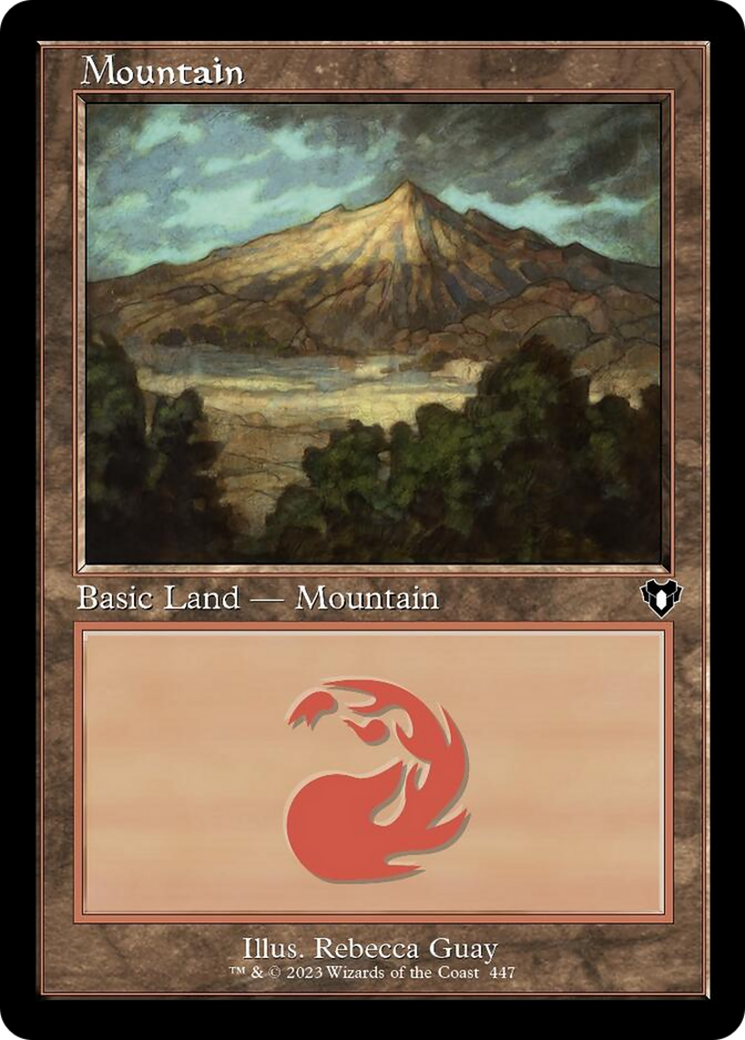 Mountain (447) (Retro) [Commander Masters] | Good Games Modbury