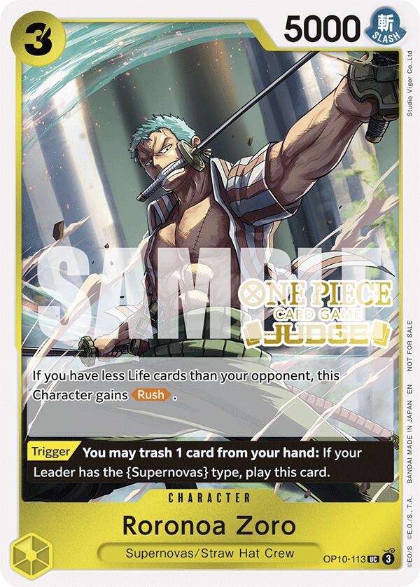 Roronoa Zoro (Judge Pack Vol. 6) [One Piece Promotion Cards] | Good Games Modbury