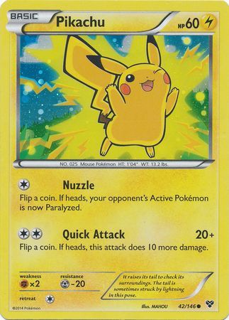 Pikachu (42/146) (2014 Movie Promo) [Miscellaneous Cards & Products] | Good Games Modbury