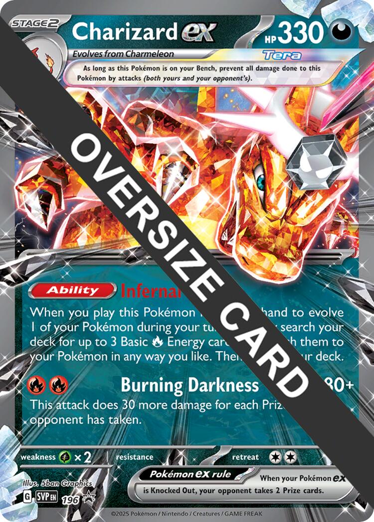 Charizard EX (196) (Jumbo Card) [Scarlet & Violet: Black Star Promos] | Good Games Modbury