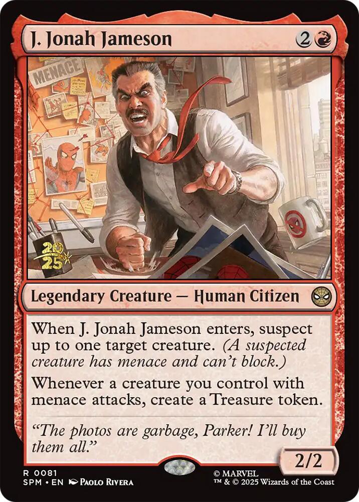 J Jonah Jameson 81s/73 (Prerelease Cards)  - Foil | Good Games Modbury