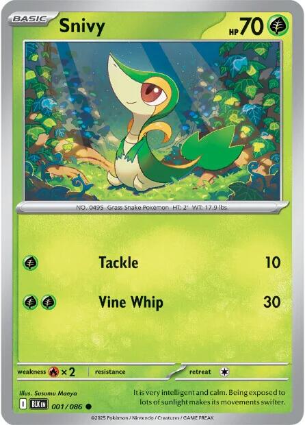 Snivy (001/086) [Scarlet & Violet: Black Bolt] | Good Games Modbury