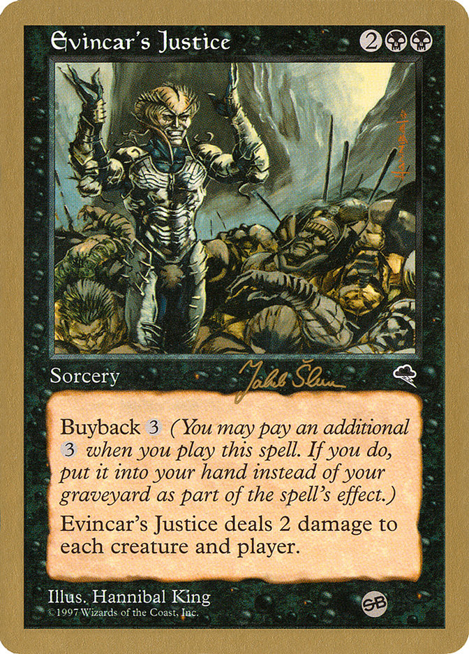 Evincar's Justice (Jakub Slemr) (SB) [World Championship Decks 1999] | Good Games Modbury
