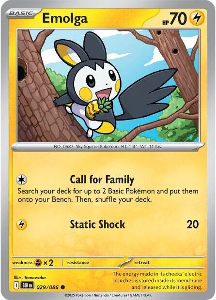 Emolga (032/086) [Scarlet & Violet: Black Bolt] | Good Games Modbury