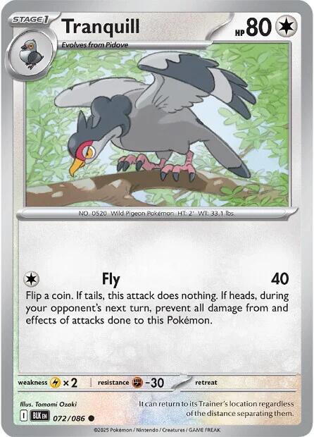 Tranquill (074/086) [Scarlet & Violet: Black Bolt] | Good Games Modbury