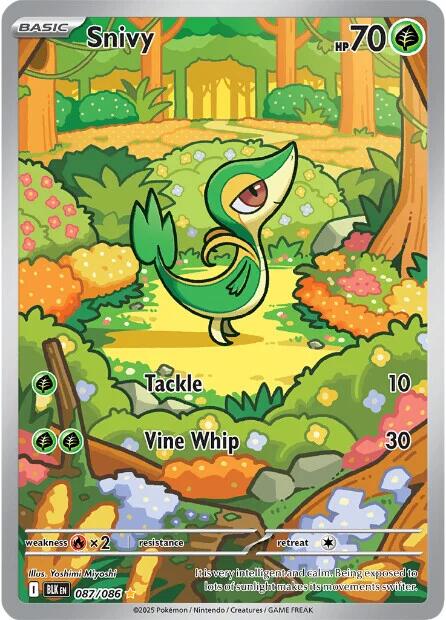 Snivy (087/086) [Scarlet & Violet: Black Bolt] | Good Games Modbury