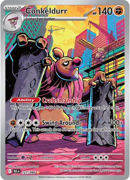 Conkeldurr (133/086) [Scarlet & Violet: Black Bolt] | Good Games Modbury