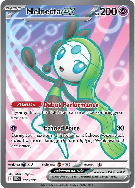Meloetta ex (162/086) [Scarlet & Violet: Black Bolt] | Good Games Modbury