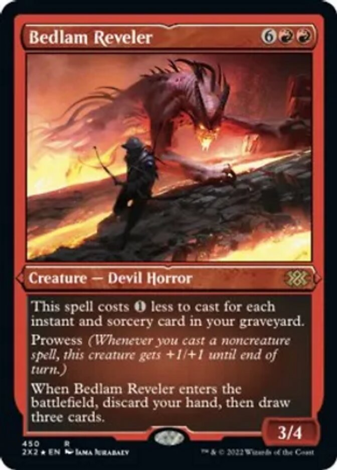 Bedlam Reveler (Foil Etched) [Double Masters 2022] | Good Games Modbury