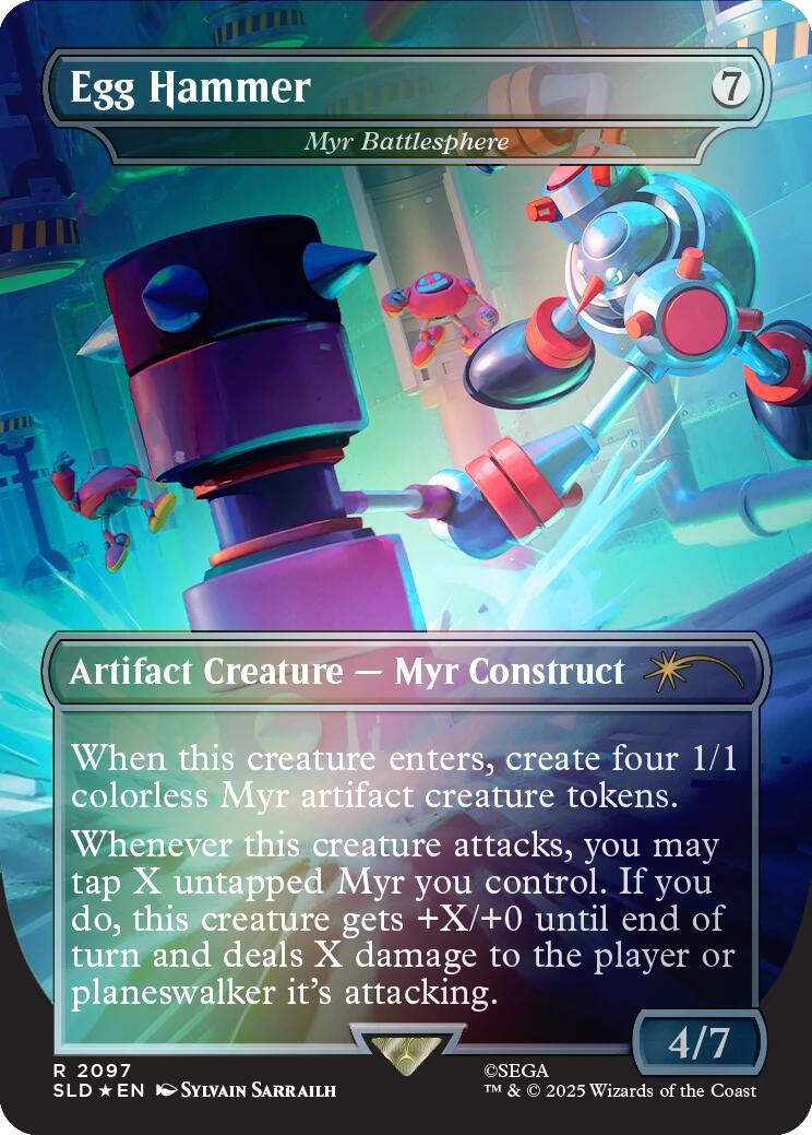 Egg Hammer - Myr Battlesphere (Rainbow Foil) [Secret Lair Drop Series] | Good Games Modbury