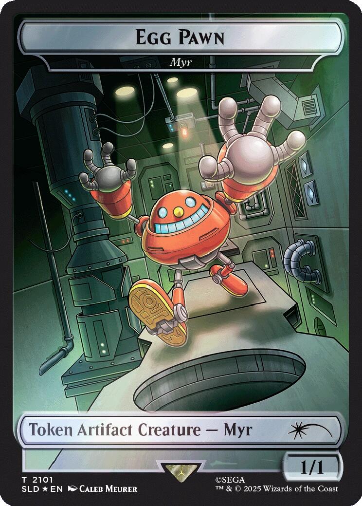 Egg Pawn - Myr Token (Rainbow Foil) [Secret Lair Drop Series] | Good Games Modbury