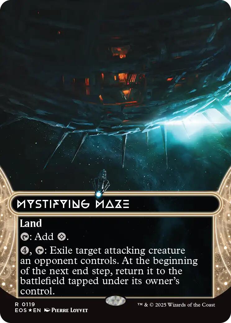 Meteor Crater (0119) (Borderless) (Galaxy Foil) [Edge of Eternities: Stellar Sights] | Good Games Modbury