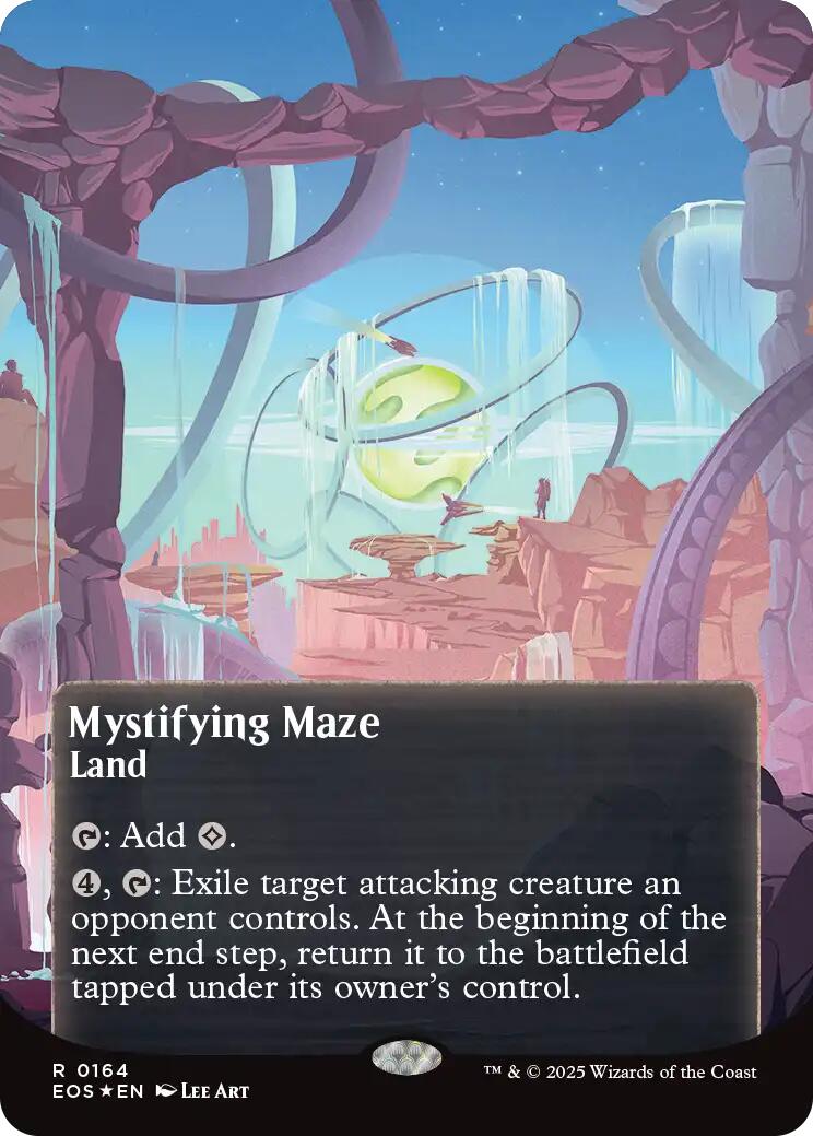 Meteor Crater (0164) (Borderless) (Galaxy Foil) [Edge of Eternities: Stellar Sights] | Good Games Modbury