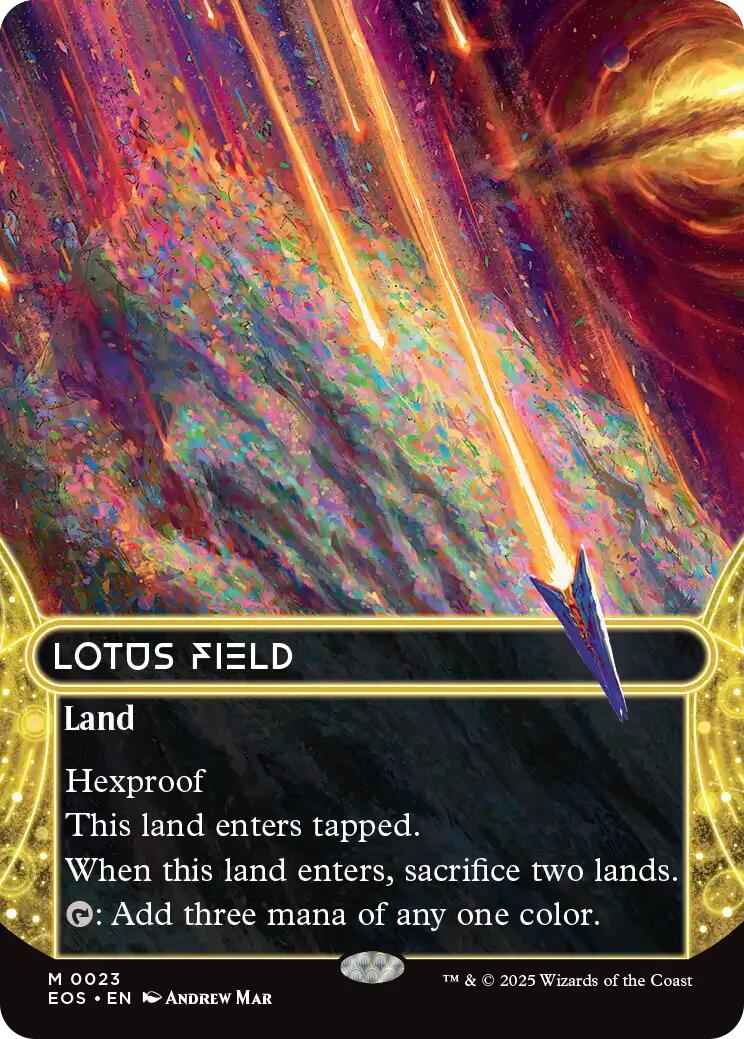 Lotus Field (0023) (Borderless) [Edge of Eternities: Stellar Sights] | Good Games Modbury